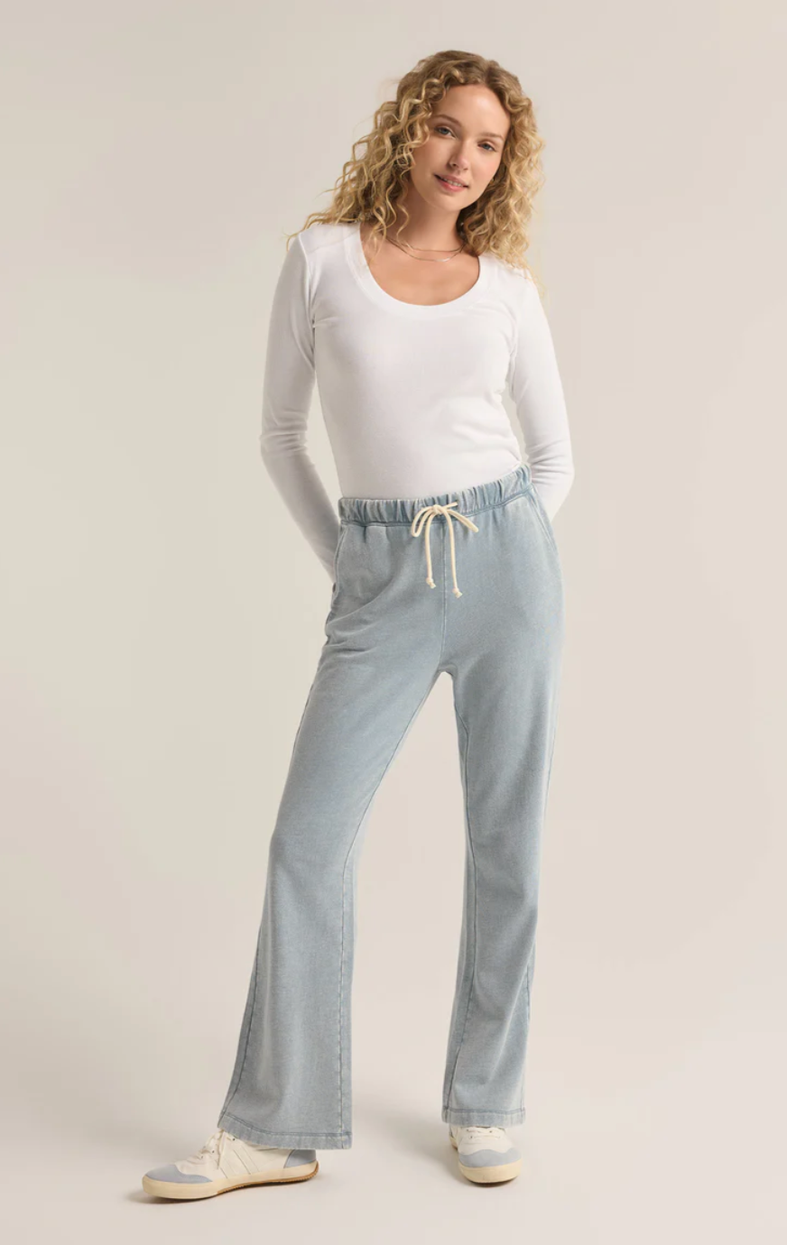 Hunter Knit Denim Pant - Washed Indigo