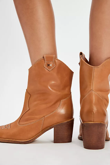 Wandering Western Boot - Toffee Leather