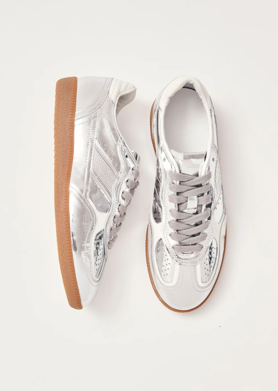 Tb.490 Rife Shimmer Silver Leather Sneakers - Alohas