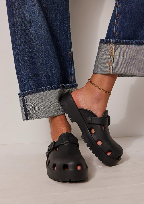 Karlie Buckle Clog - Black