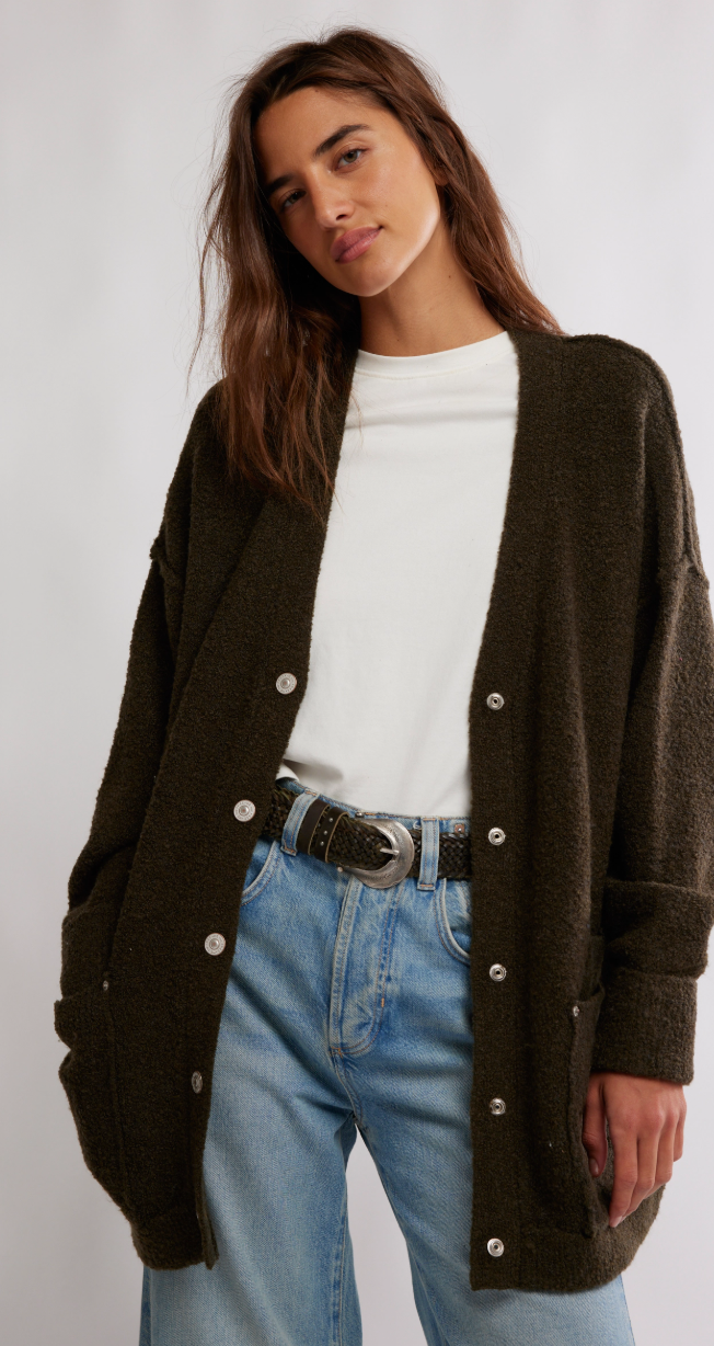 WTF Blazing Cardi - Dark Green