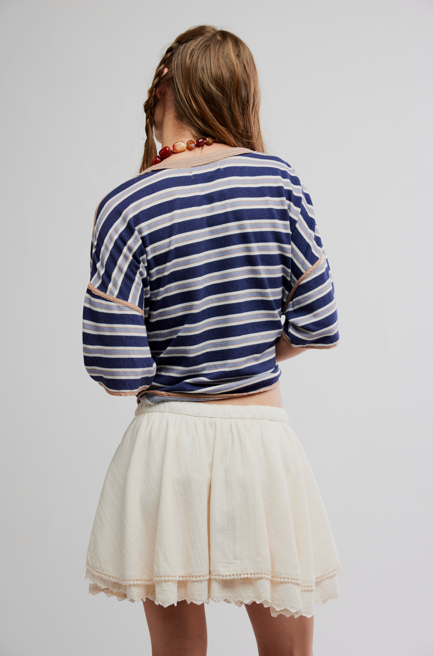 Lady Tulip Mini Skirt - Tea