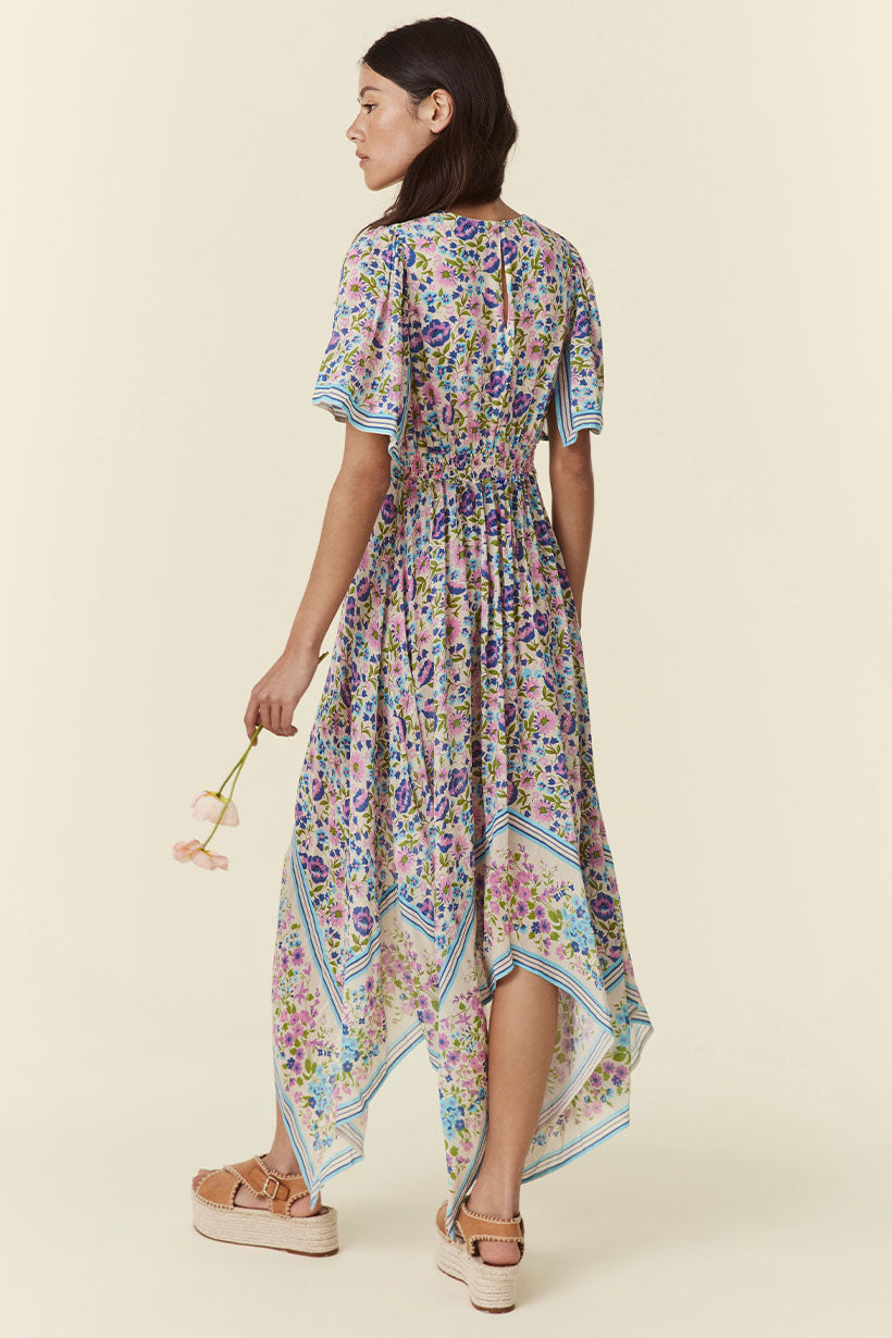 Impala Lily Handkerchief Dress - Iris