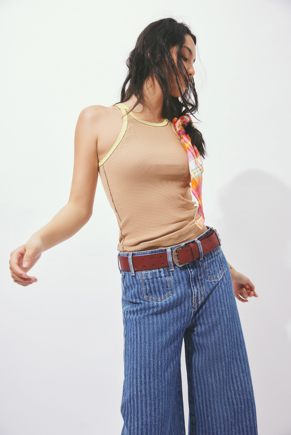 Brette Cropped Wide Leg - Bittersweet Blue