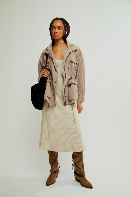 Ayra Utility Jacket - Cashmere