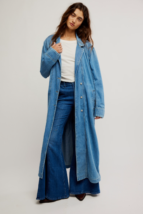 Monique Indigo Duster - Sunlight Blue