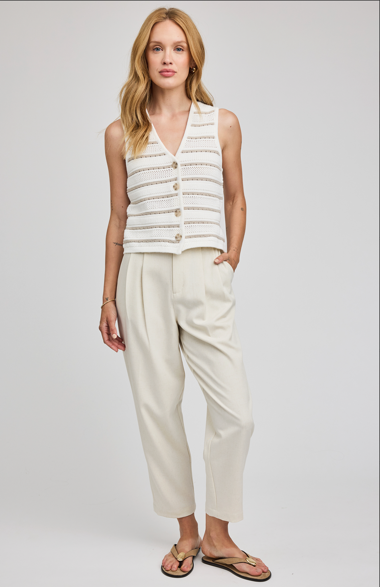 Francesca Pant - Heather Cream