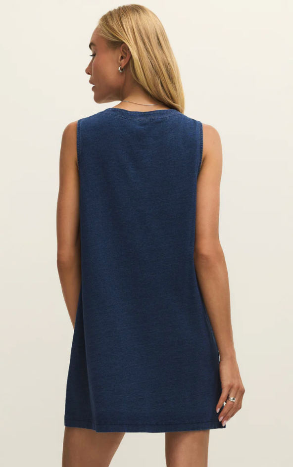 Solace Denim Mini Dress - Indigo