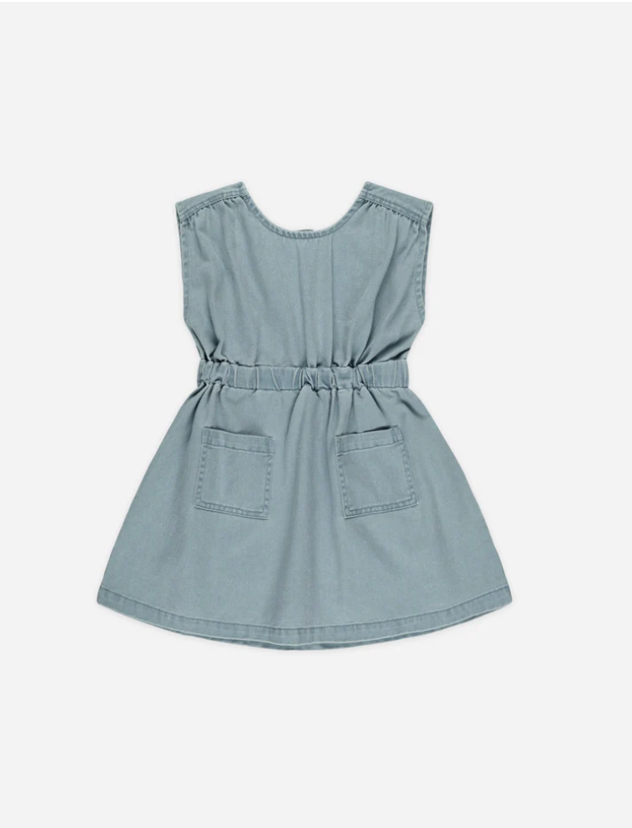 Denim Mini Dress - Ocean