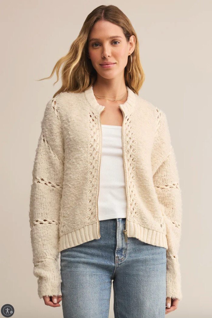 Sundance Sweater Jacket - Crystal