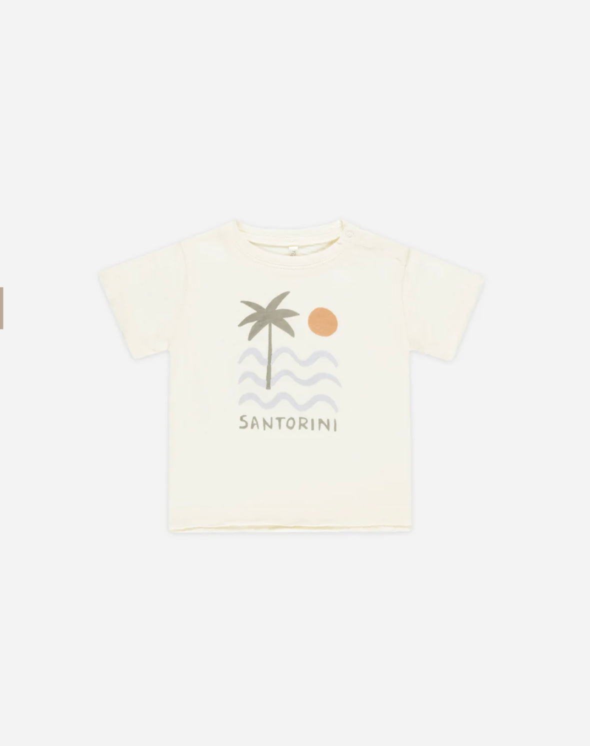 Raw Edge Tee - Santorini