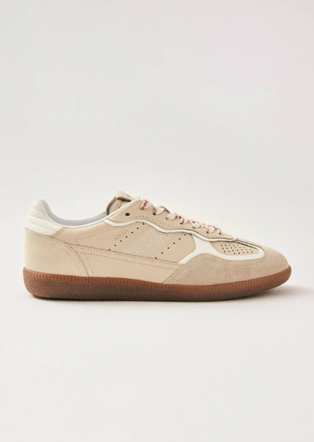 Tb.490 Rife Grain Cream Leather Sneakers - Alohas