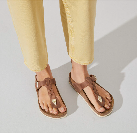 Gizeh Braided Leather - Cognac R