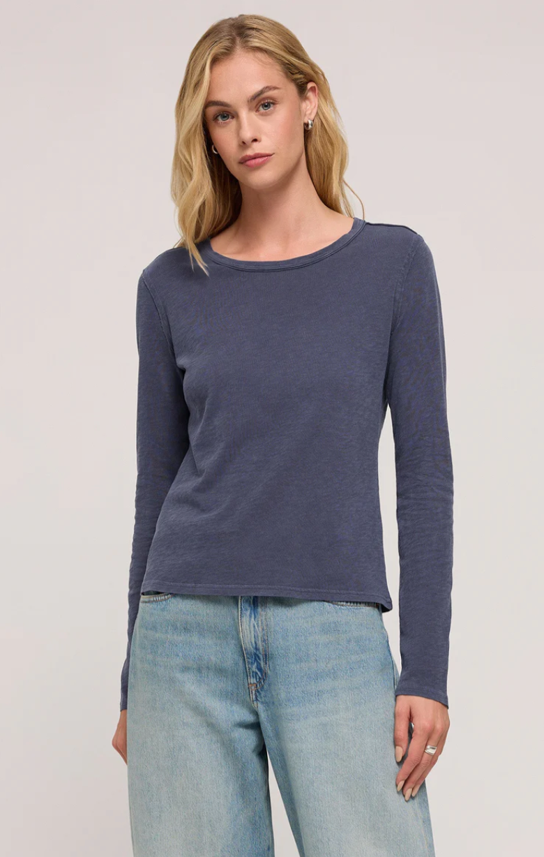 Arlet Slub Top - Worn Blue