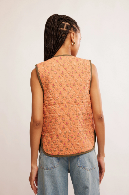 Claudine Vest - Candied Melon