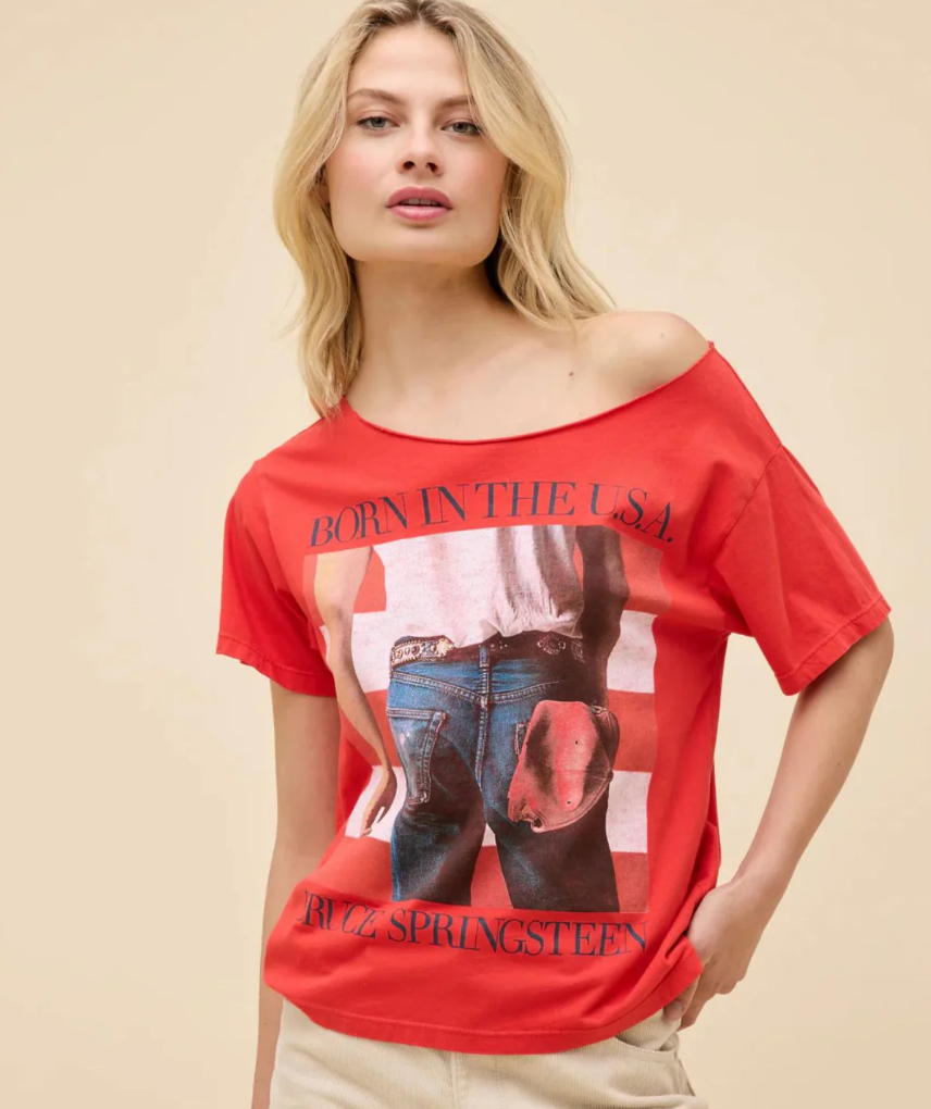 Bruce Springsteen Brn In Th USA - Chery Red
