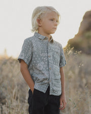 Collared SS Shirt - Laurel Bandana
