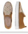 Tulip Criss Cross - Cashew & White