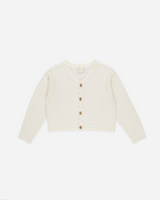 Baby Crochet Cardigan - Ivory
