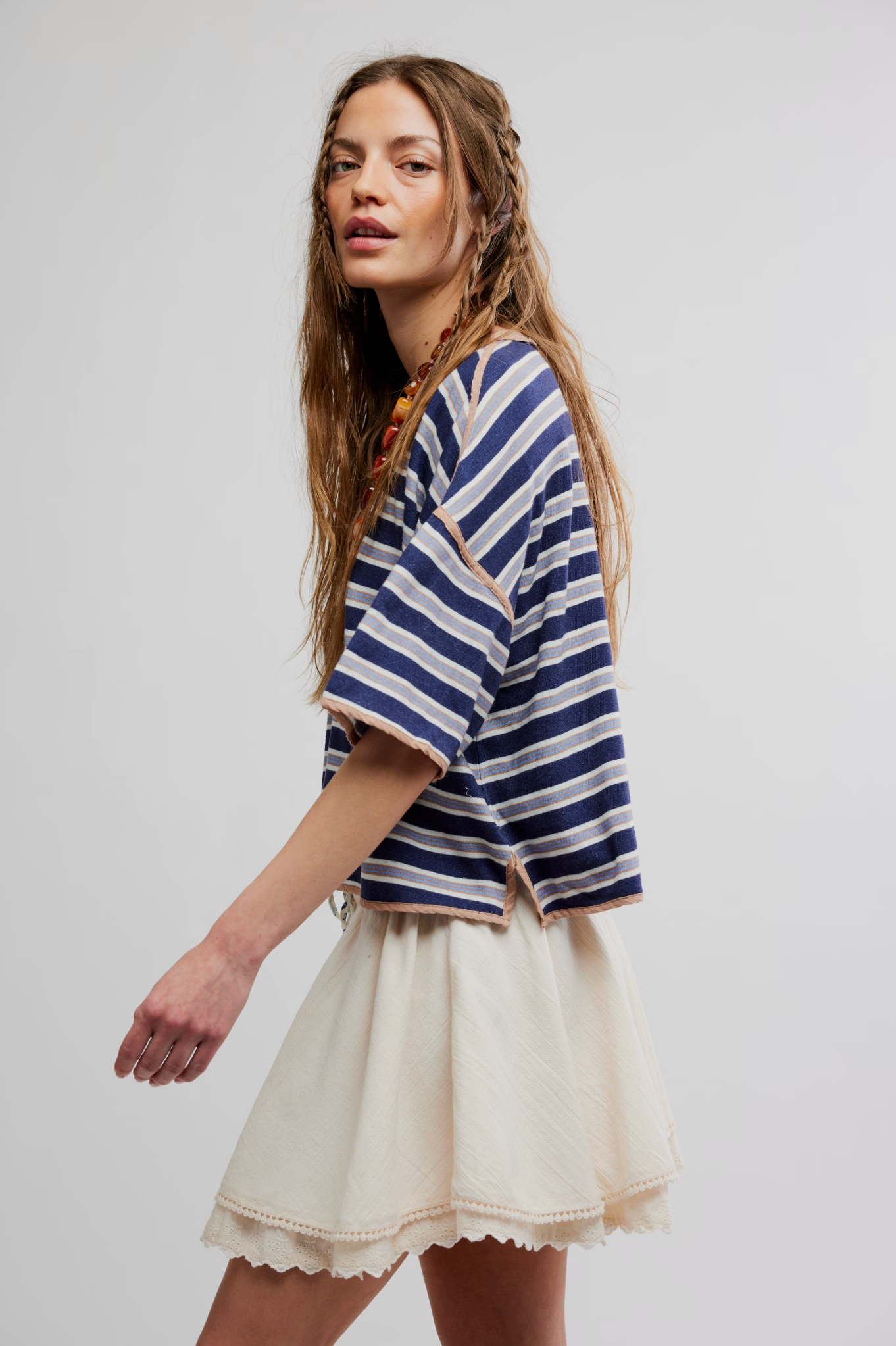 Lady Tulip Mini Skirt - Tea