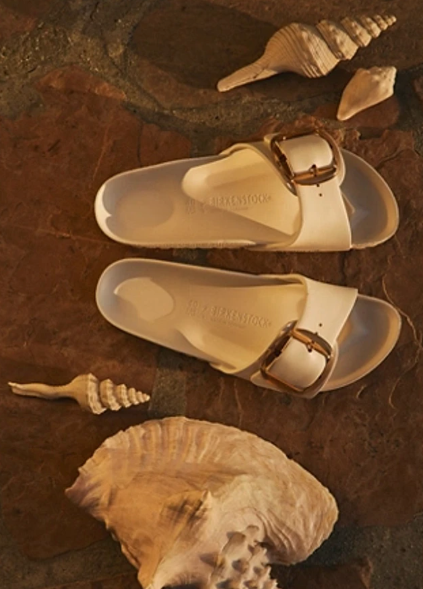 Madrid Big Buckle - Eva Eggshell