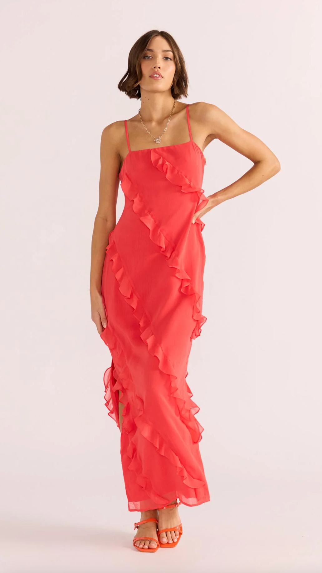 Venus Ruffle Maxi Dress