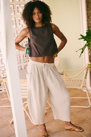 Striped Quinn Pant - Chamomile Combo