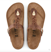 Gizeh Braided Leather - Cognac R