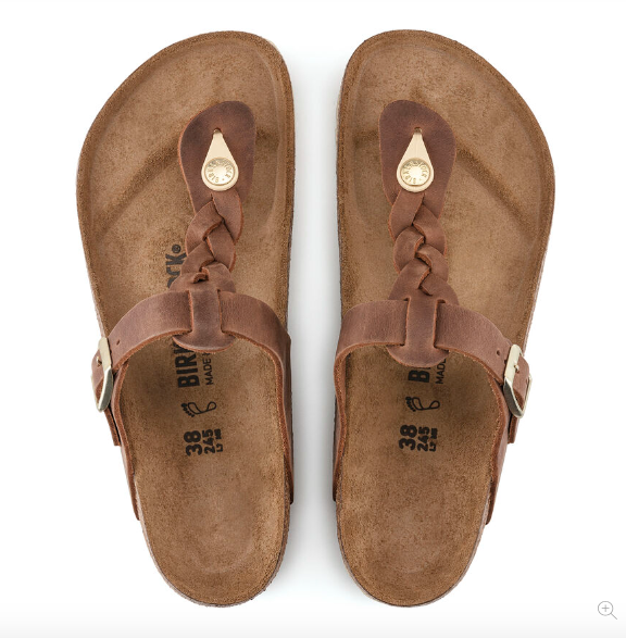 Gizeh Braided Leather - Cognac R