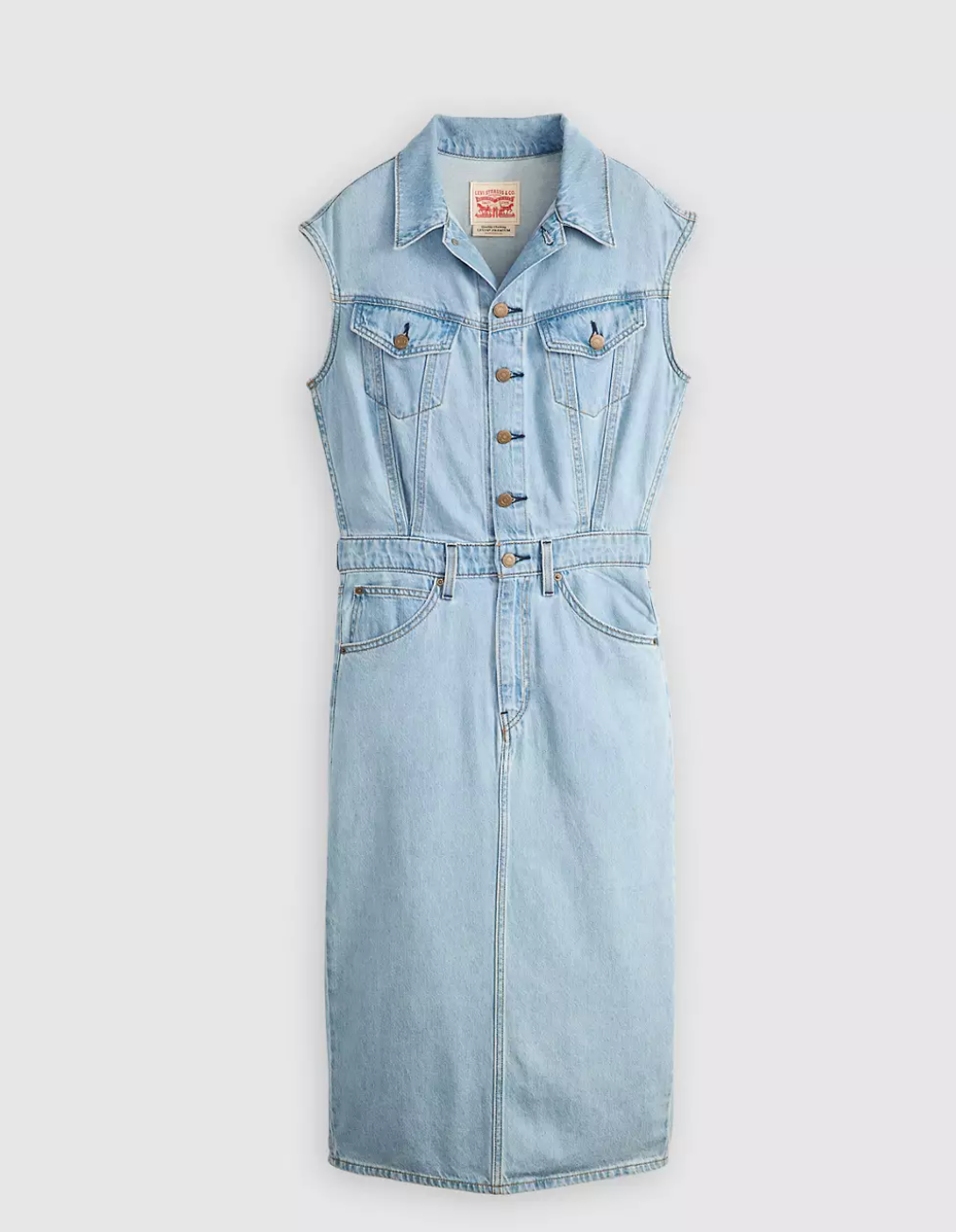 Iconic Sleeveless Dress - Wrapped in Blue