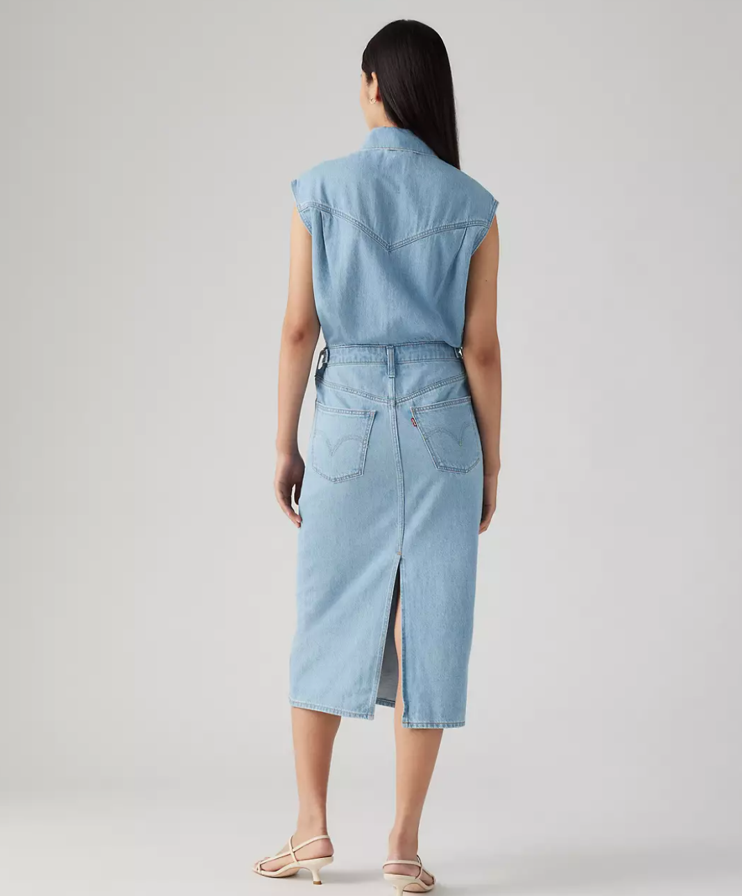 Iconic Sleeveless Dress - Wrapped in Blue