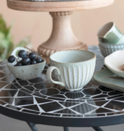 Reactive Glaze Pleated Mug