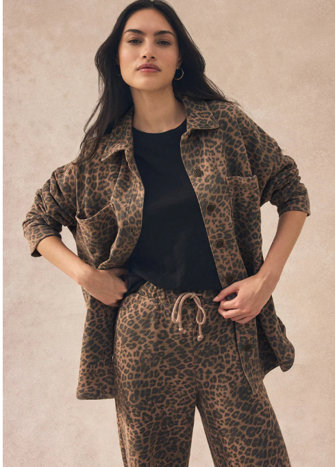 All Day Leopard Desert Jacket - Desert Tan