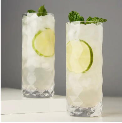 Gem Crystal Highball Tumblers - Set of 2