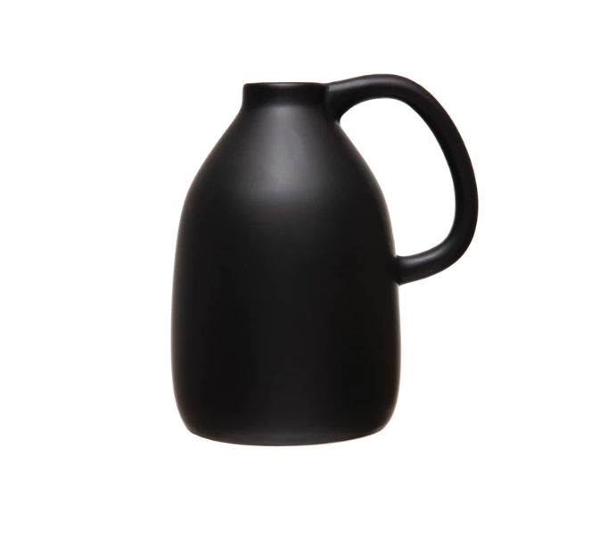 Ceramic Matte Black Vase