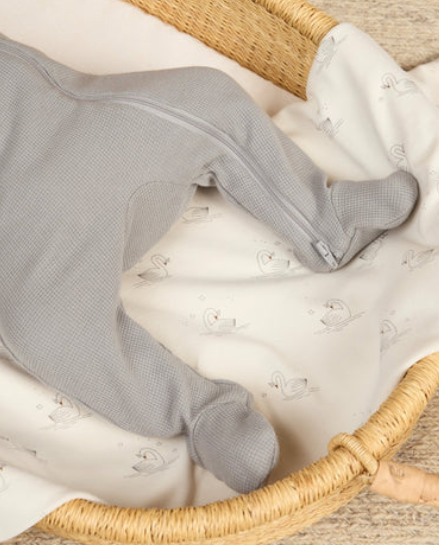 Waffle Sleep Set - Dusty Blue