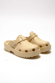 Karlie Buckle Clog - Sand Dune