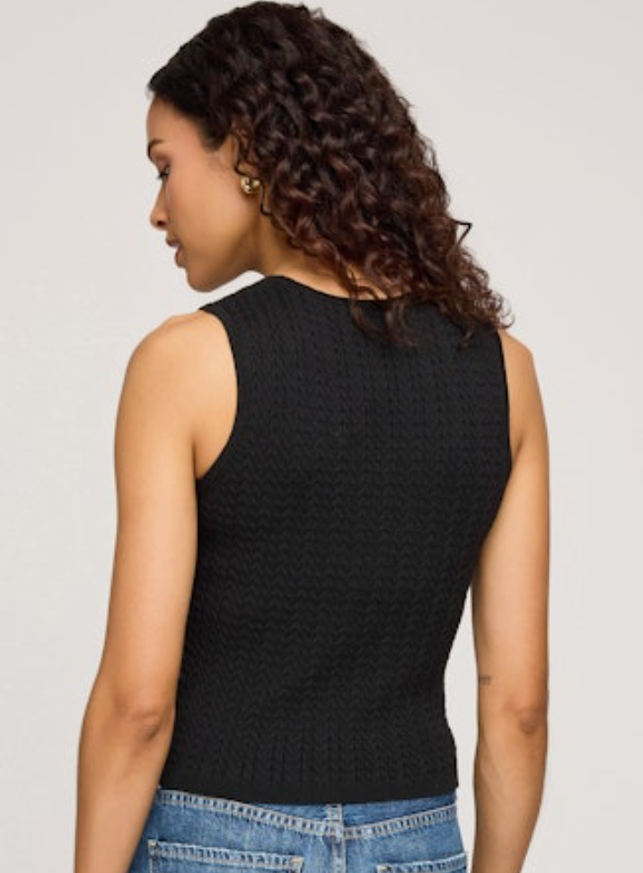 Skye Cable Tank - Black