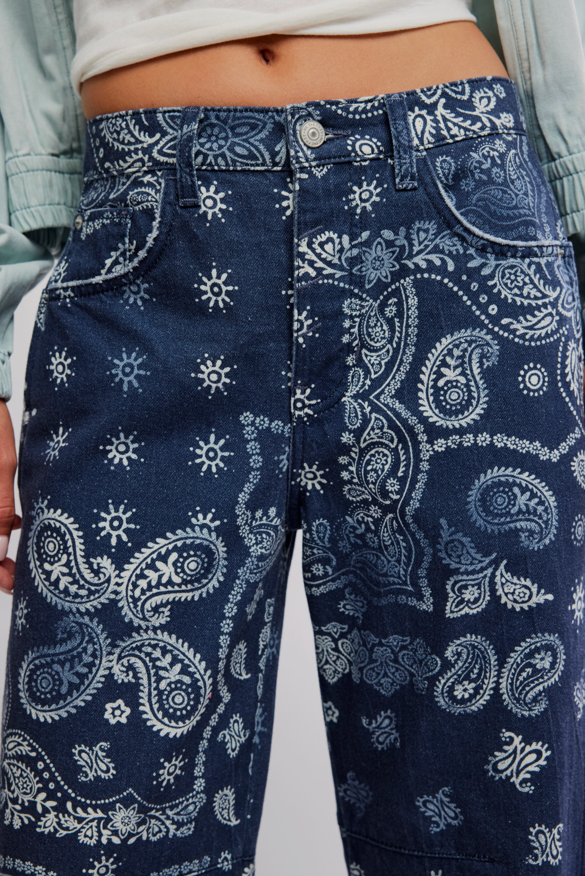 Good Luck Printed Barrel - Navy Bandana