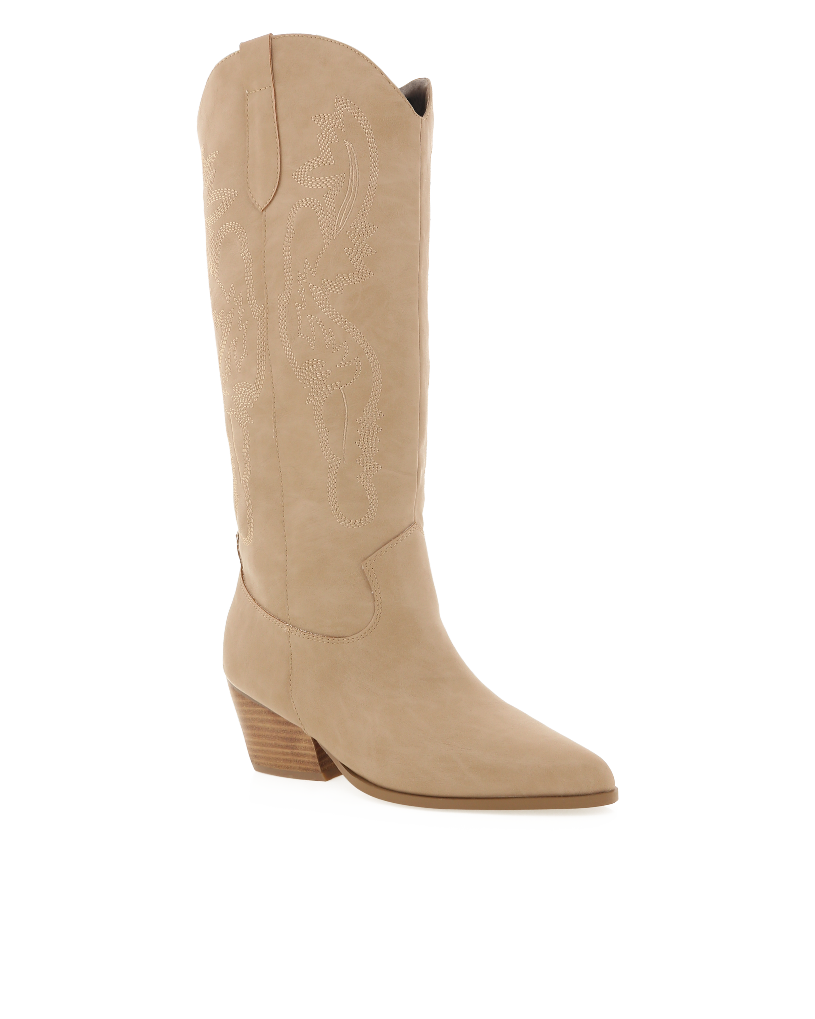 Zeinna Western Boot - Cashew