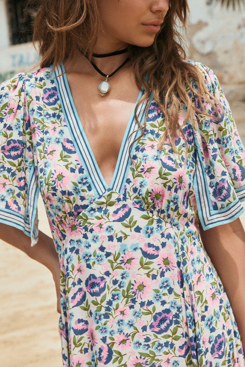Impala Lily Handkerchief Dress - Iris