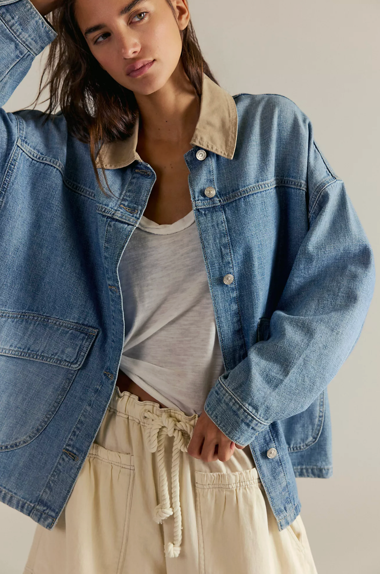 Lemon Denim Jacket - Berry Blues