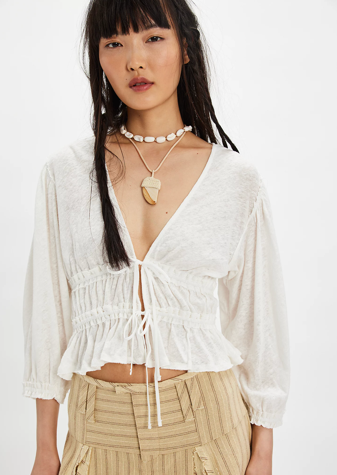 Let's Go Blouse - Ivory