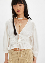 Let's Go Blouse - Ivory