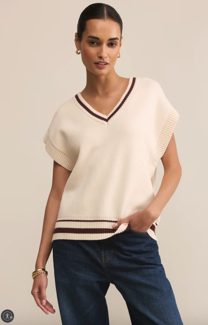Fletcher Sweater Vest - Brown