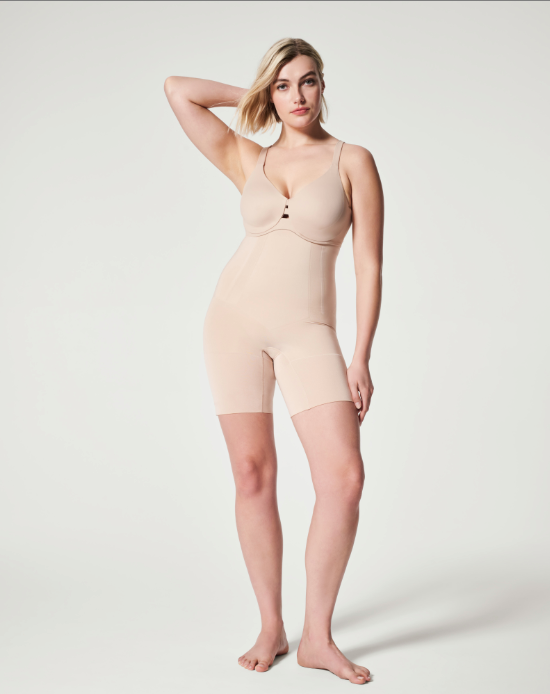Oncore High-waisted Mid-thigh Short - Soft Nude