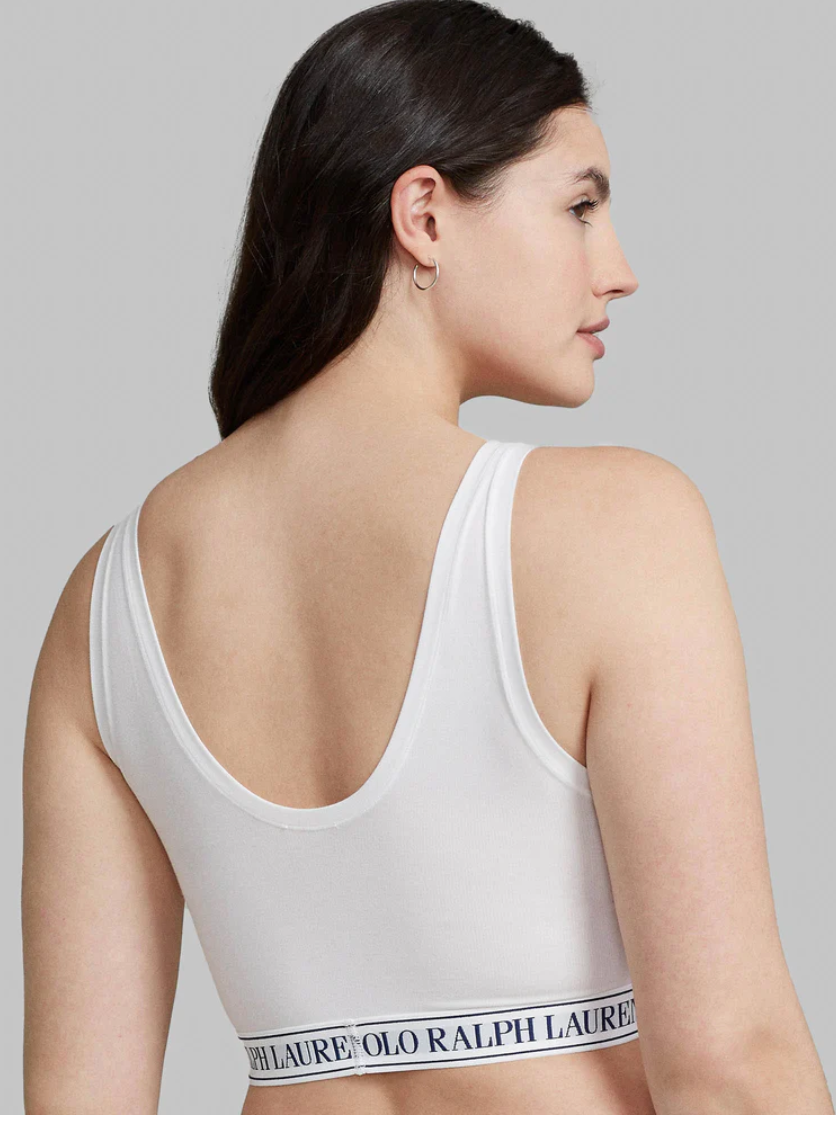 Scoop Cropped Tank- White Cloud