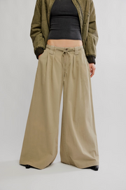 Julien Wide Leg Chino - Chinchilla