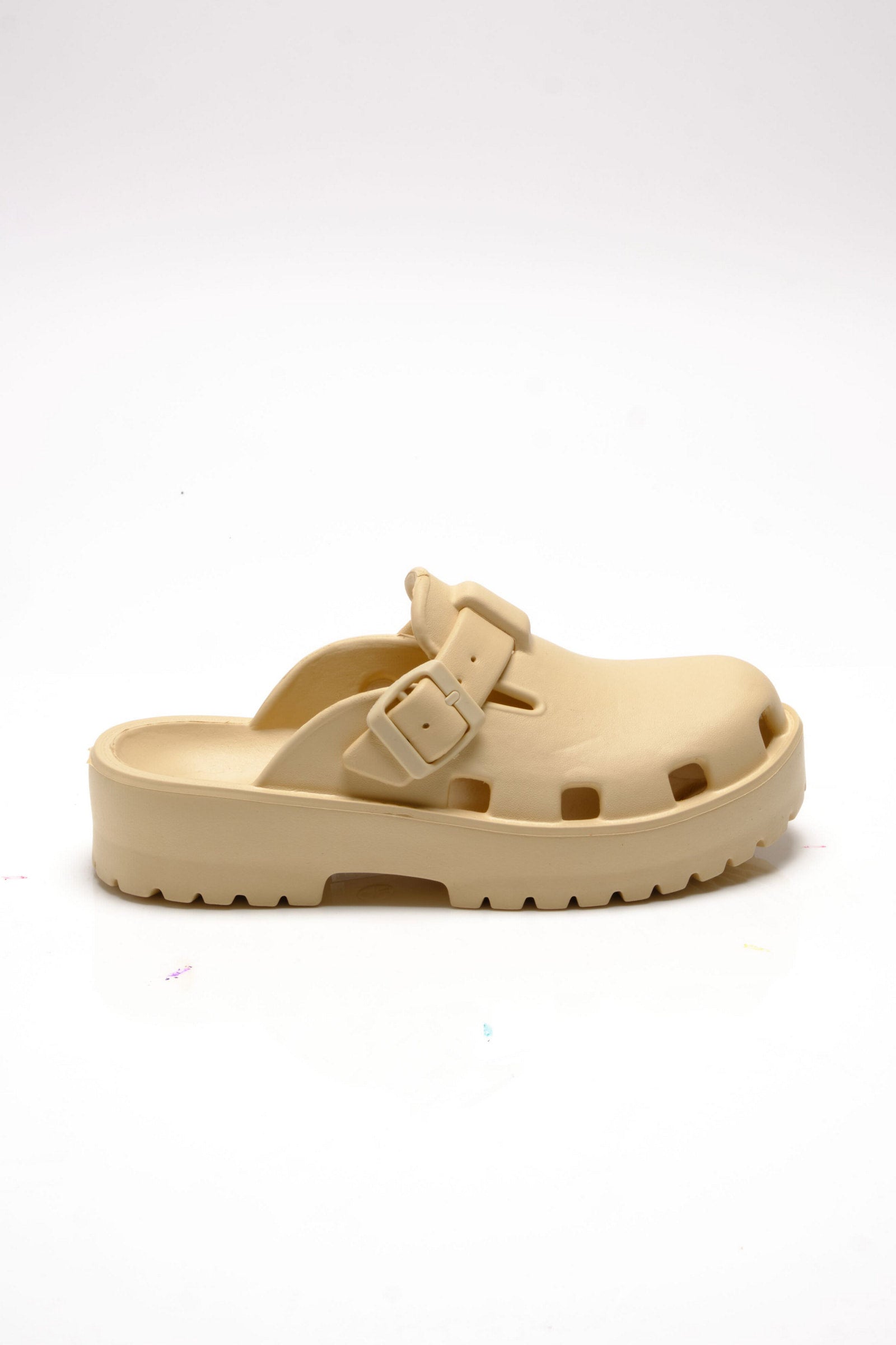 Karlie Buckle Clog - Sand Dune