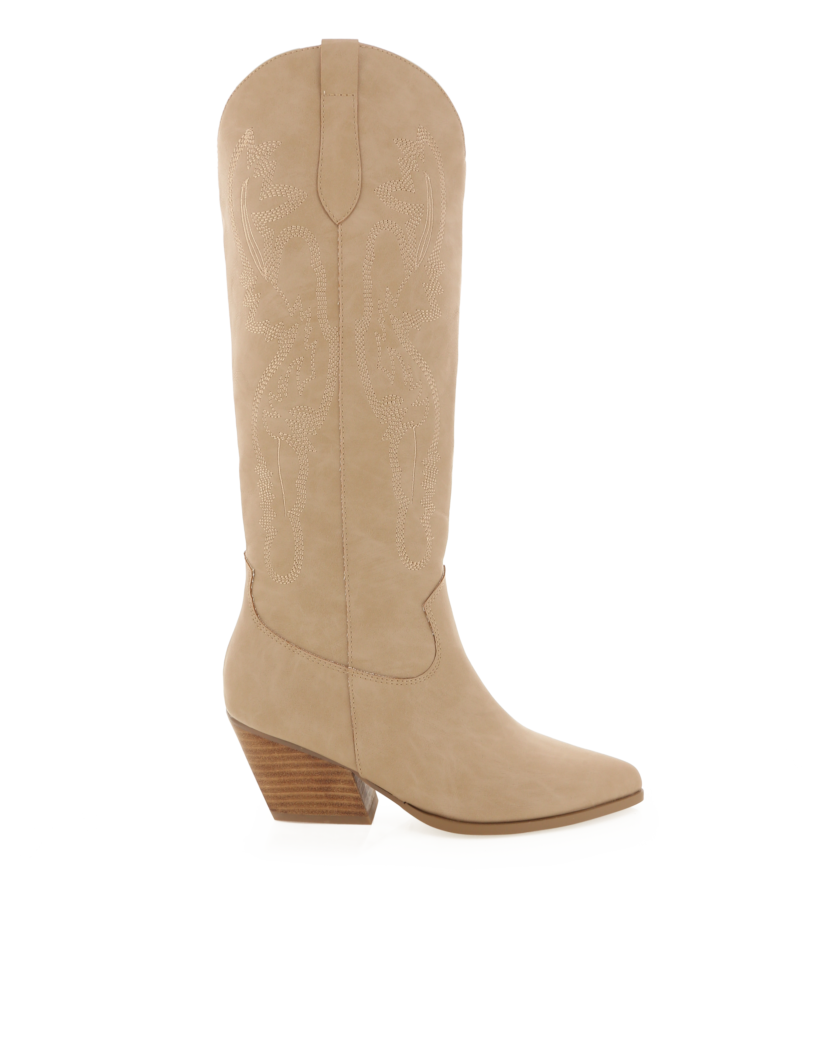 Zeinna Western Boot - Cashew